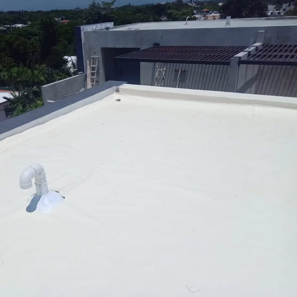 Trabajo de impermeabilizacion realizado con nuestra membrana Termoplastica PVC 45 mils4
